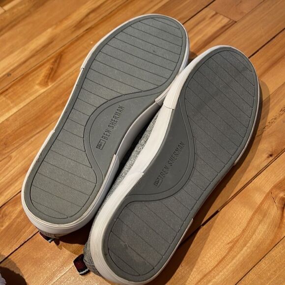 Ben Sherman heather gray canvas white sidewall tie sneakers. Size 7. - Picture 6 of 8